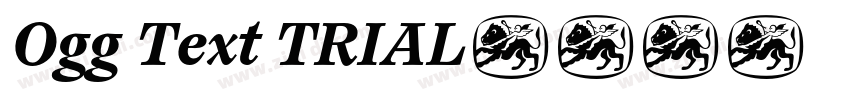 Ogg Text TRIAL字体转换